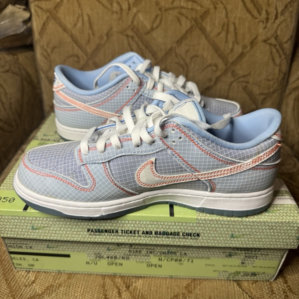Nike Dunk Low Union Passport Pack Argon Size 8 DJ9649-400 W/Box Very Nice!‎ - Picture 3 of 9